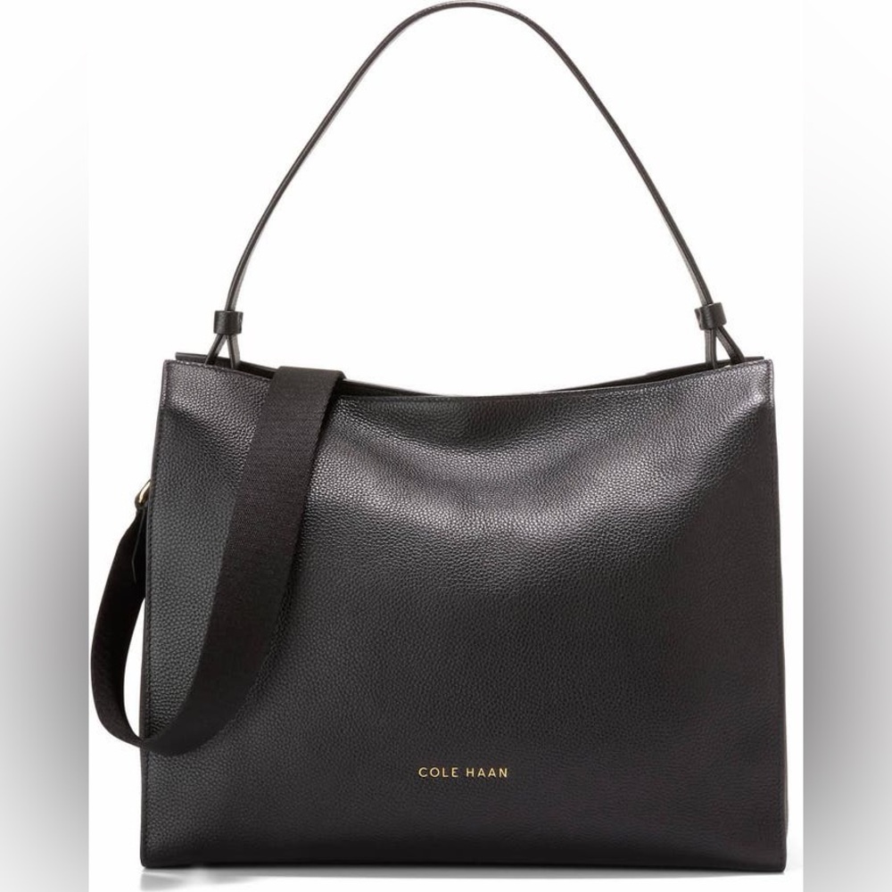 Cole Haan Carryall Leather Satchel Black Leather NWT